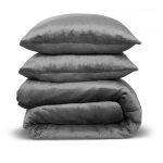 Dekbedovertrek Flanel Fleece – 100% zacht materiaal – 200×220 – grijs