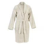 DoubleLife Badjas – 100% Katoen, waarvan 50% Gerecyclede Katoen – GRS Gecertificeerd – Maat L – Silver Grey