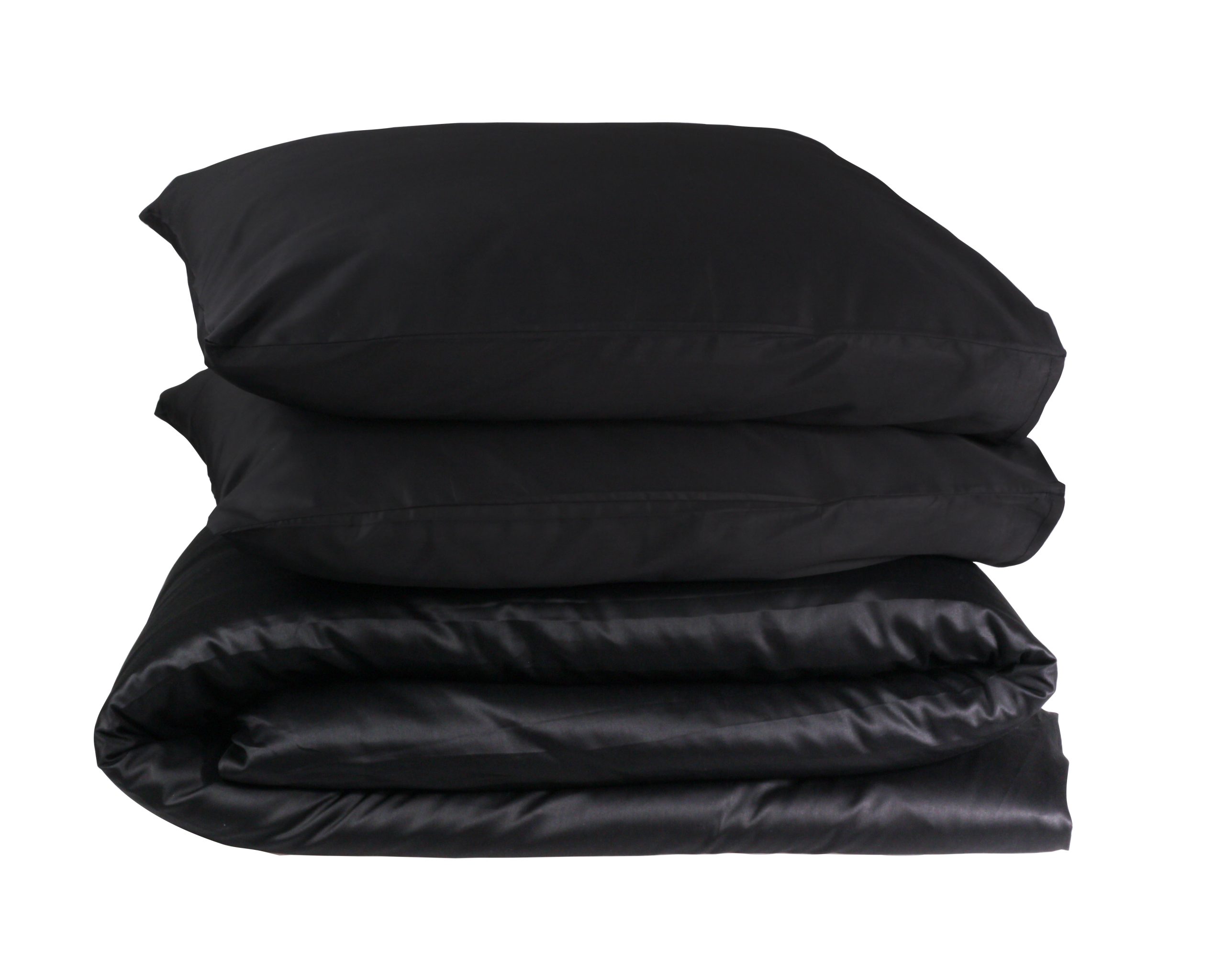 Dekbedovertrek Queen – 100% katoensatijn – 240×200/220 – zwart