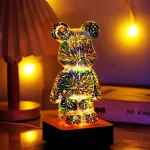 Nachtlampje Multicolor Teddybear 3D Effect LED