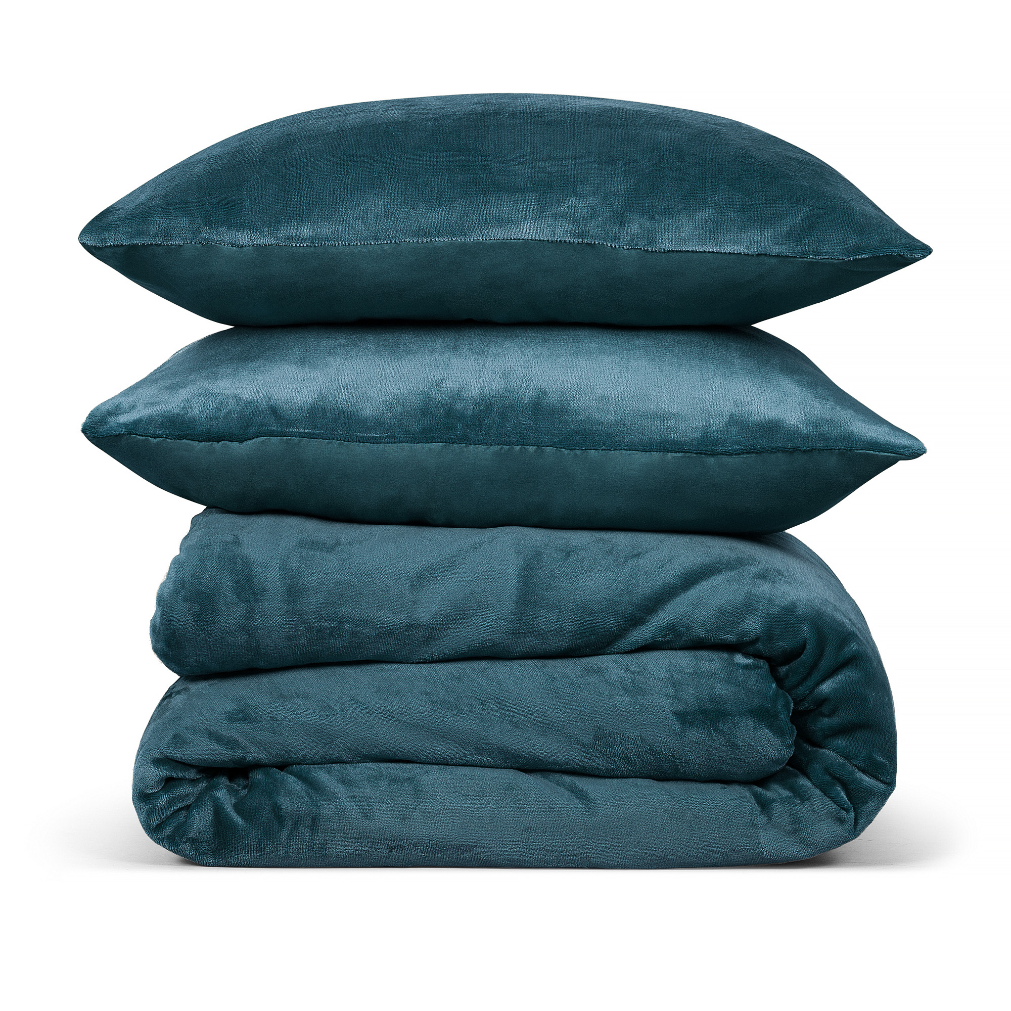 Dekbedovertrek Flanel Fleece – 100% zacht materiaal – 200×220 – petrol