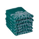 Keukendoek smaragdlibel – 6 stuks – 50×50 – groenblauw