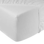 Hoeslaken flanel – 100% katoen – 140×200 – wit