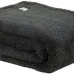 Teddy Fleece Deken – Ultrazacht – 130×170 – antraciet