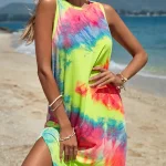 Dames Jurk Batik Ronde Halslijn Katoen Boho Chic