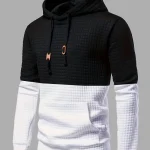 Heren Hoodie Wafelpatroon Zachte Katoenmix Casual Comfort