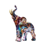Abstract Beeldje Olifant Handgemaakt Decoratie