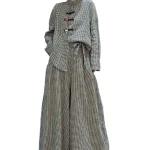 Dames 2-delige Outfit met Geruite Zakken