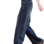 Dames Baggy Denim Broek Hoge Taille