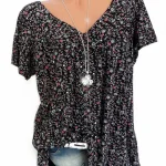 Dames Blouse V-Ausschnitt