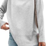 Dames Coltrui met Zijsplit en Lange Mouwen, Modern en Comfortabel