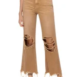 Dames Crop Flare Jeans Vintage 90's