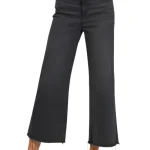 Dames Cropped Jeans Hoge Taille Gewassen