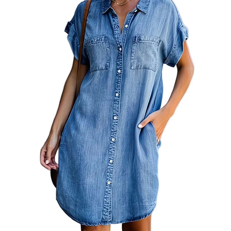 Dames Denim Jurk Modern Design