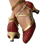 Dames Hakken Dubbele Bandjes Glanzend