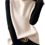 Dames Trui met Hoge Hals en Patroon