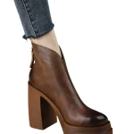 Dames Hoge Hakken Laarzen Met Ritssluiting