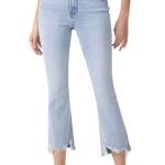 Dames Hoge Taille Kick Flare Jeans