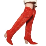 Dames Knie Hoge Western Boots