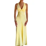 Dames Maxi Jurk Mouwloos Vloeiende Stijl