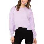 Dames Oversized Cropped Sweatshirt Casual