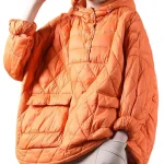 Dames Plus Size Hoodie Korte Puffer Jas