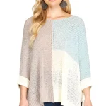 Dames Pullover Kleurblok Gebreid