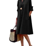 Dames Shirtjurk Relaxed Stijl Polyester