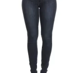 Dames Skinny Jeans Hoge Taille Denim Indigo