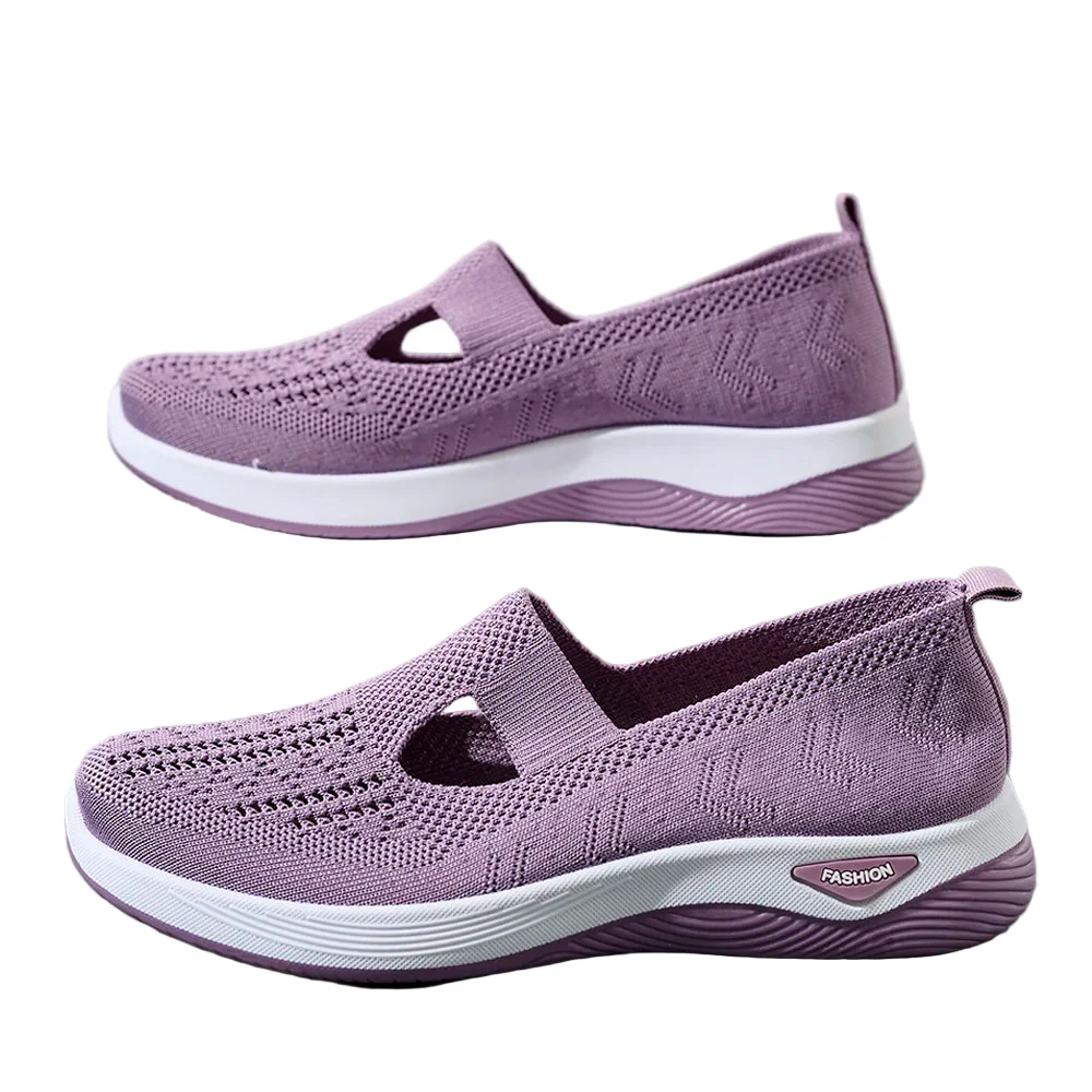 Dames Sneakers Ademend Mesh Casual Schoenen Antislip Flat Geweven Schoenen