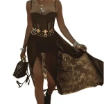 Dames Strapless Jurk Vloeiende Stijl Lichtgewicht Zomerjurkjes