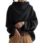 Dames Top met Lange Mouwen en Hoge Hals