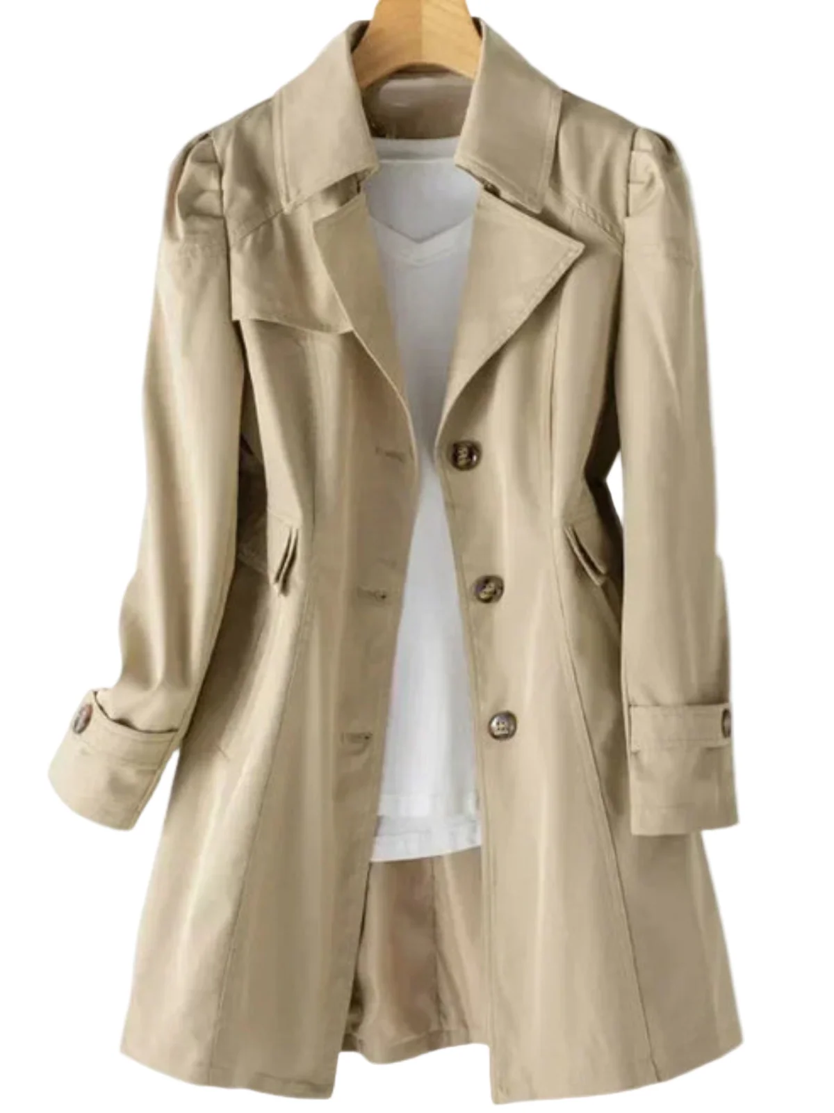 Dames Trenchcoat Modern Ontwerp