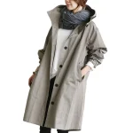 Dames Trenchcoat Waterafstotend Lange Stijl