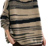 Dames Trui Gestreept voor Winterse Stijl