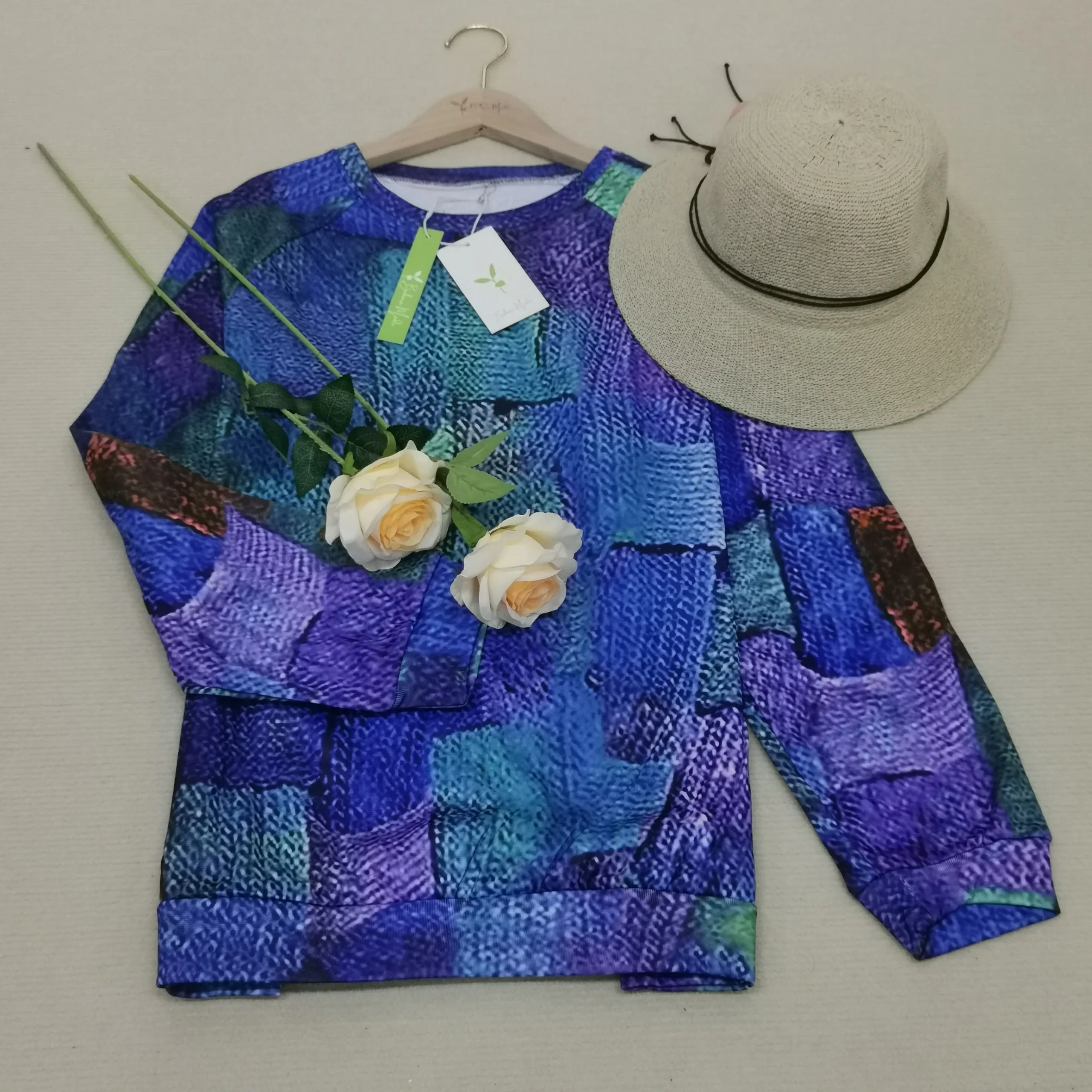 Dames Trui Losse Snit Zachte Stof - Afbeelding 8