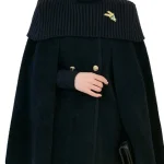 Dames Twee Delige Set Met Cape En Wolken Coats