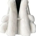 Dames V-hals Winterjas met Patchwork