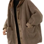 Dames Winterjas met Capuchon en Patchwork Design