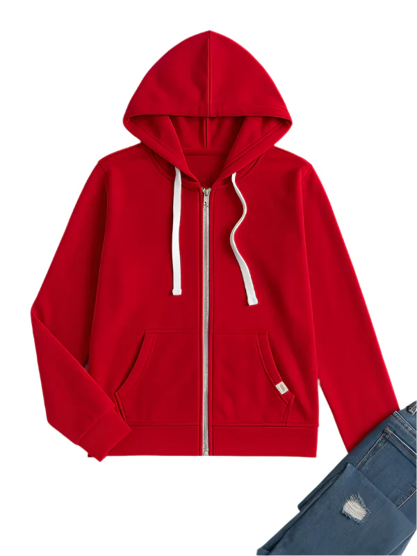 Dames Zip-Up Hoodie Casual Comfort