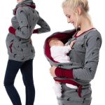 Dames Zwangerschaps Sweatshirt Bloemendruk Casual met Lange Mouwen