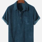Heren T Shirt Corduroy Stijlvol Lichtgewicht Comfortabel