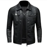 Heren Leren Stijl Motorjack Tijdloos Design Echt Leer