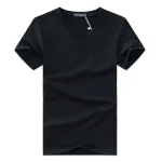 Heren Slim Fit V-hals T-shirt
