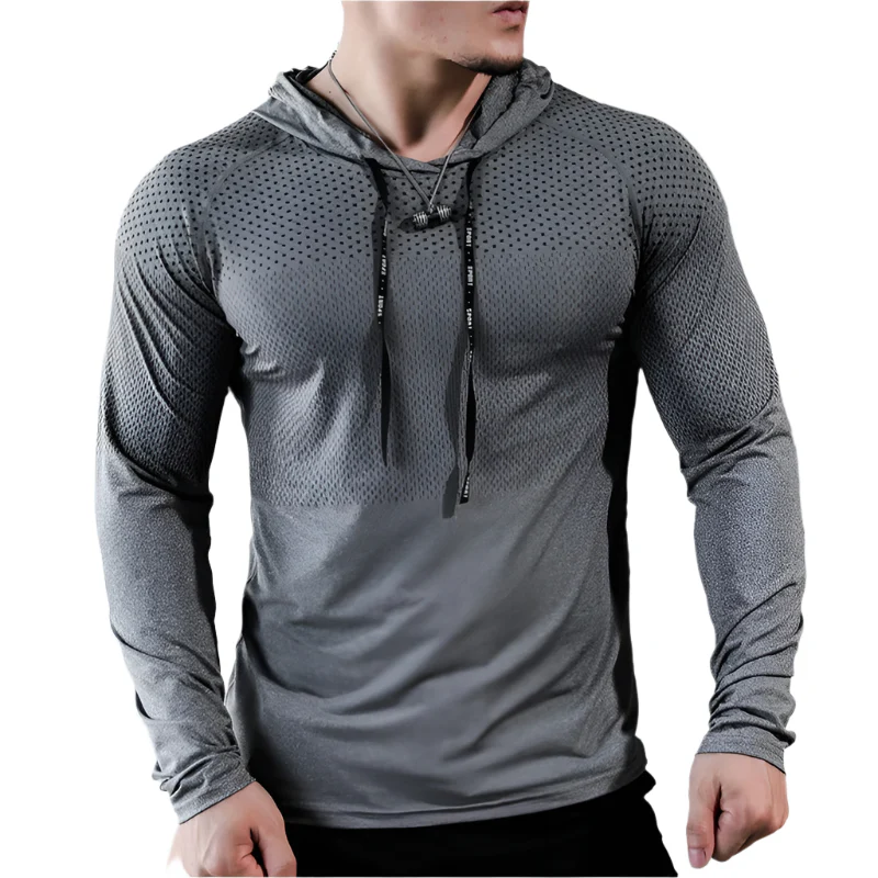 Heren Hoodie Slim Fit Polyester