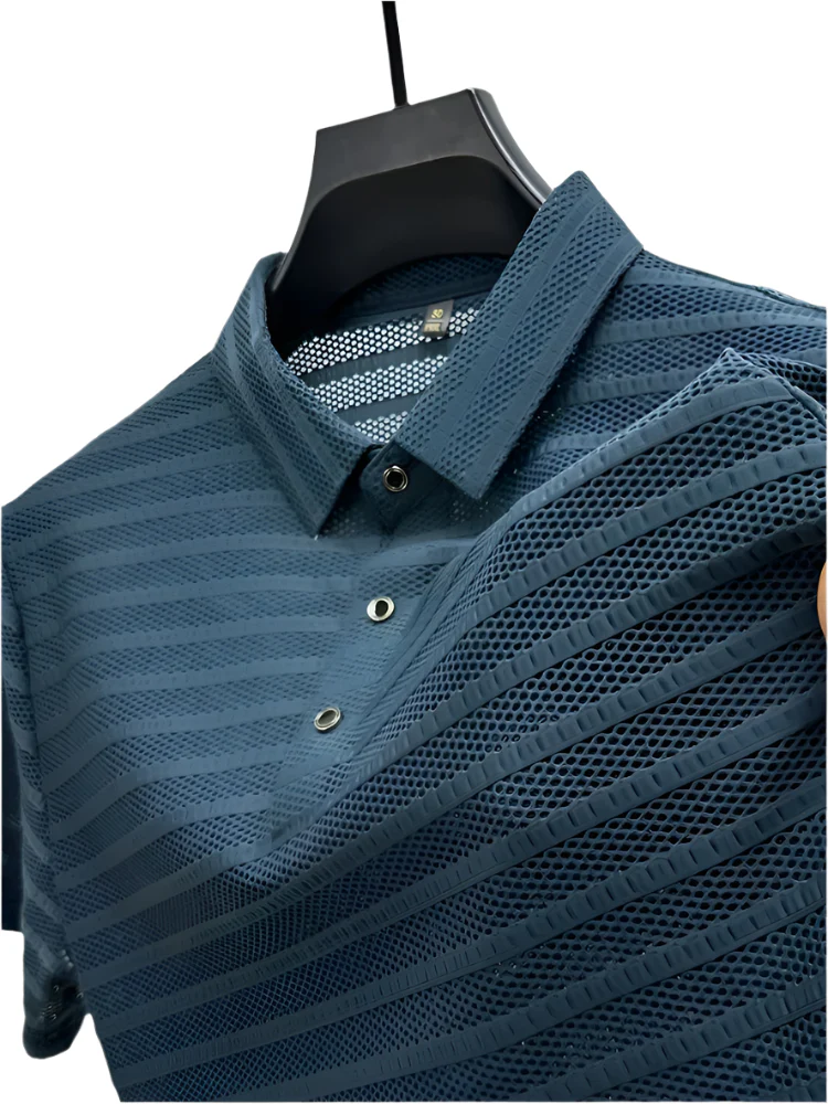 Heren Overhemd Casual Mesh