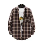 Herren Overhemd Losse Casual Lange Mouwen Britse Stijl