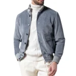 Heren Rib Fluwelen Jas Modern Casual