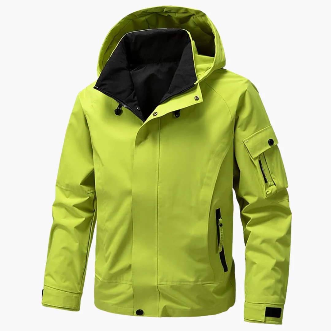 Heren Softshell Jas met Kap en Praktische Zakken voor Winteractiviteiten