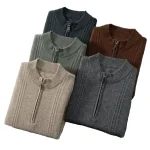 Heren Vest Met Halve Ritssluiting Casual